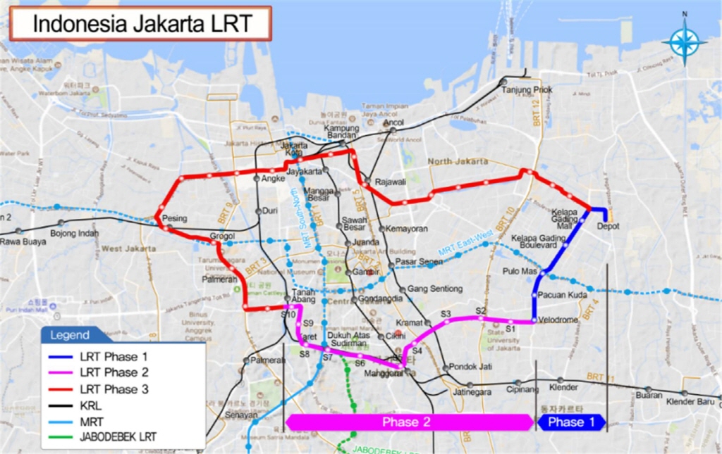 인도네시아 자카르타경전철(LRT) 3단계사업 타당성조사에 대한 수요조사 분석 등  